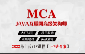 【2022最新马士兵VIP课程】Java高级互联网架构师【1-7班合集】