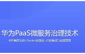 华为PaaS微服务治理技术-K8S集群实战+Docker容器化+持续集成与容器管理